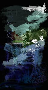 創世記5日目：生き物（デジタルペインティング）